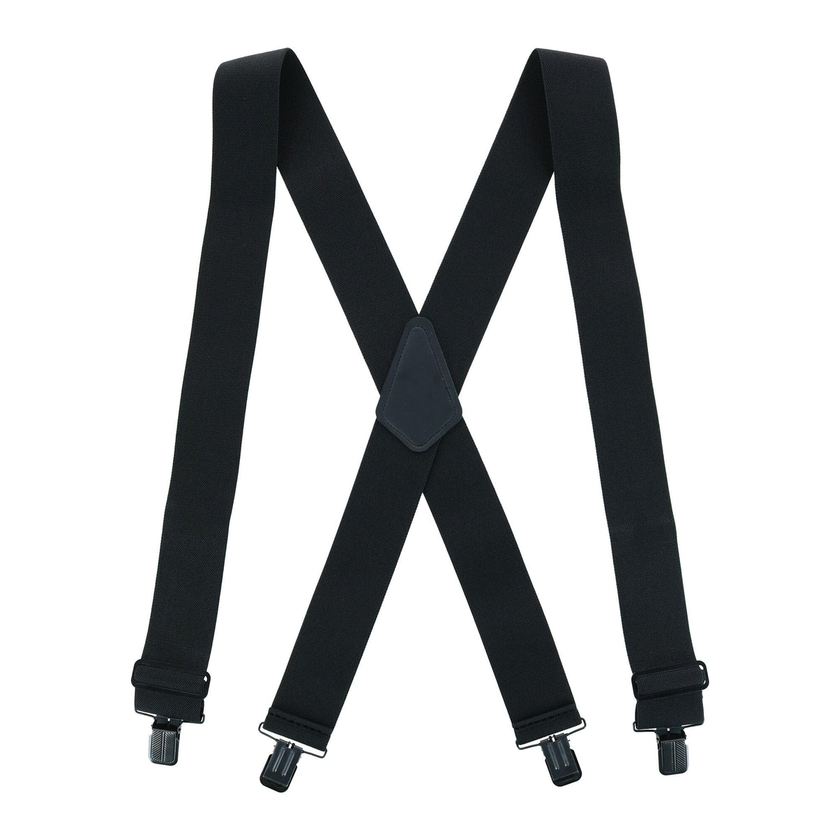 Men's Big & Tall Solid Color X-back Clip-end Suspenders By Perry 