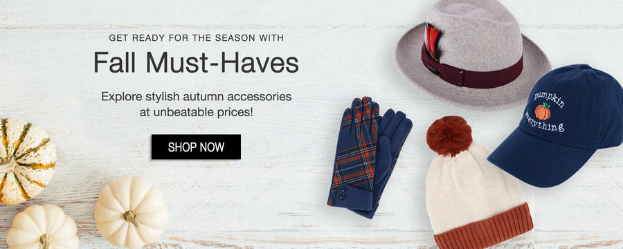 Get ready for the season with fall must-haves. Explore stylish autumn accessories at unbeatable prices! Shop now. width=