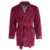 Men's Velour Smoking Jacket with Satin Lining