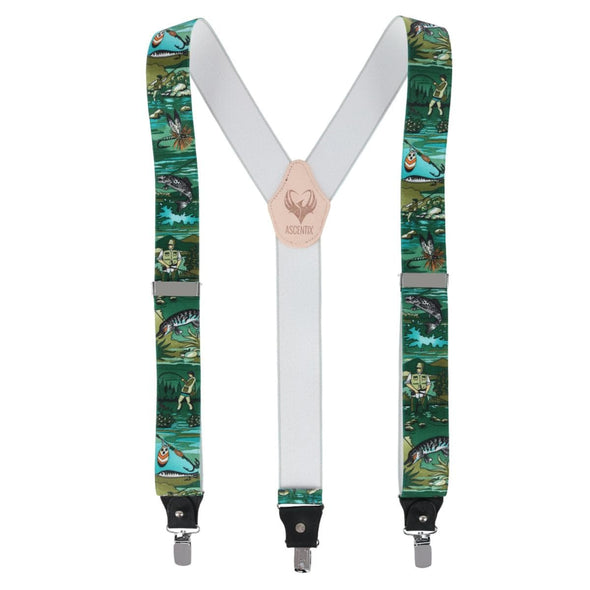 Men's Angler Fishing Clip End Suspenders