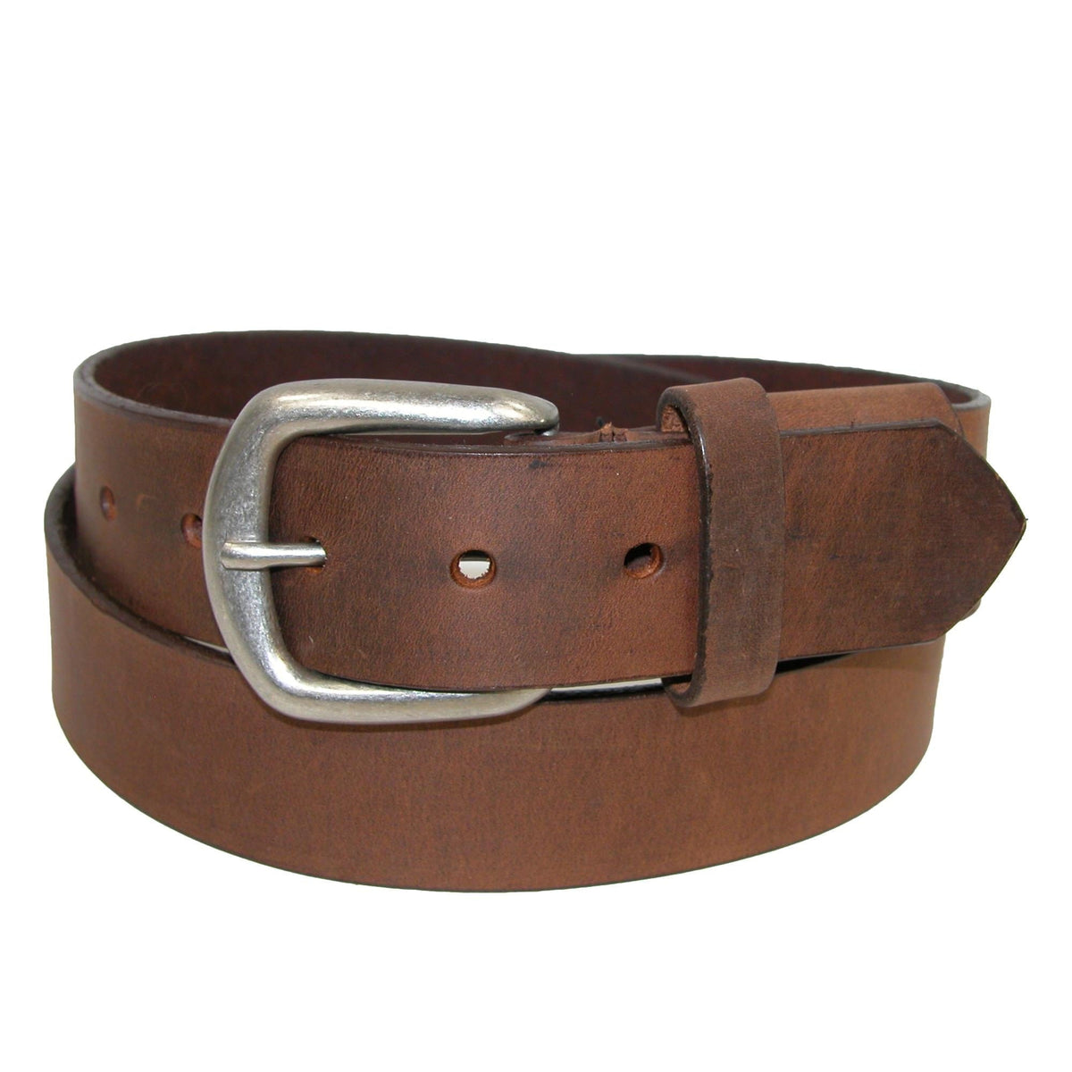 Men's Big & Tall Aged Bark Leather Hidden Stretch Belt by Boston ...