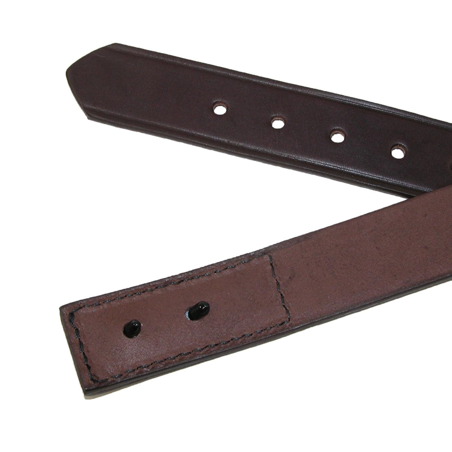 Our belts are measured from the line between the buckle and the leather to  the middle hole at the other end plus five inches …