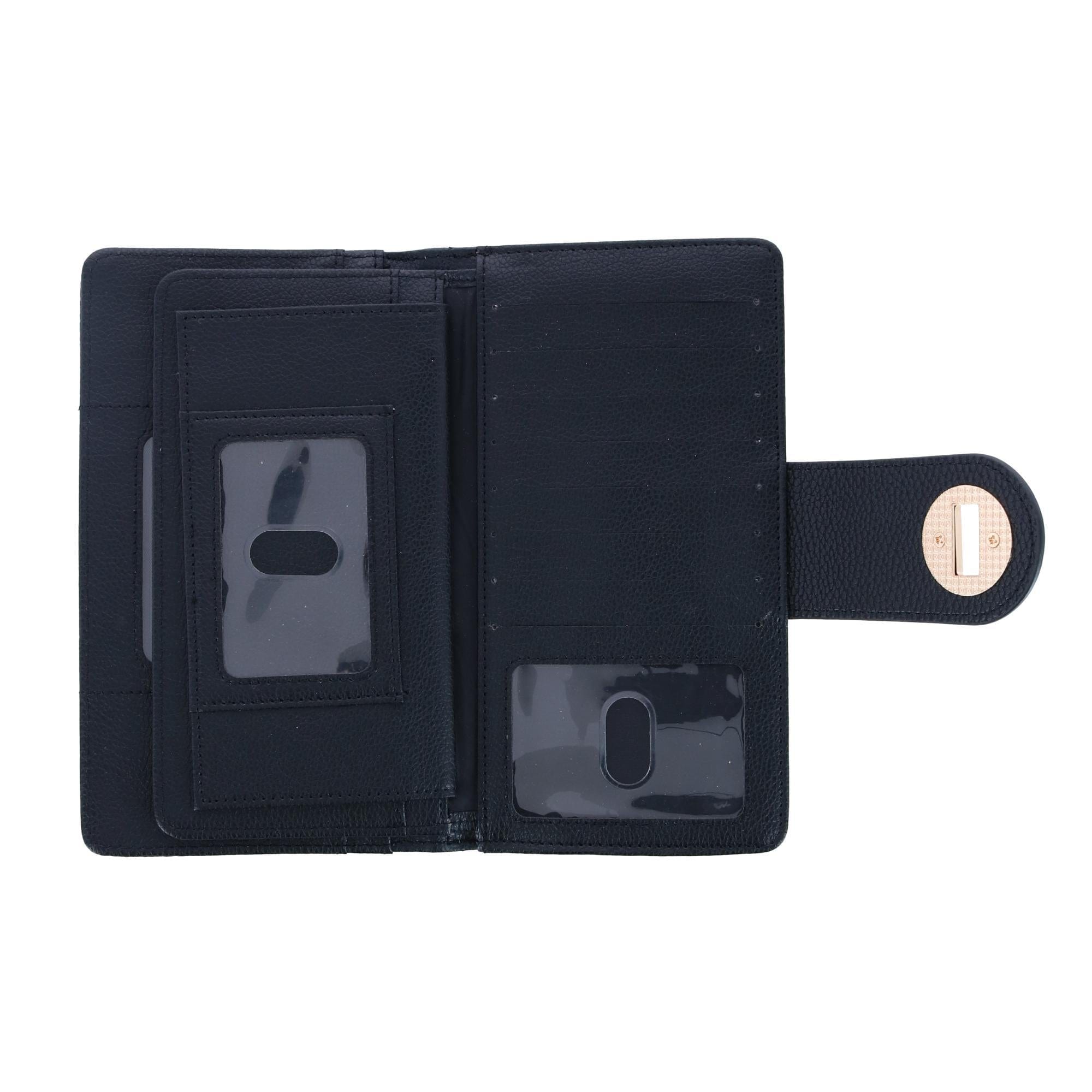 Glamfox - Black Checker Backpack Wallet Set –