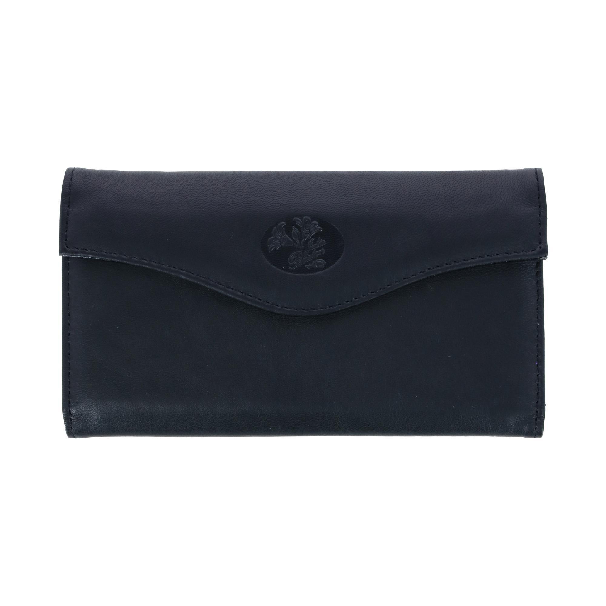 Large faux leather and wax wallet “Tortoiseshell” - Wallet, purses  multicolour, ankara