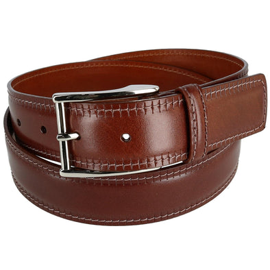 Men's Lodge Cut Edge with Track Embossed Belt by CrookhornDavis ...