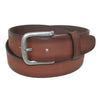 Men's Big & Tall Burnished Leather Bridle Belt with Removable Buckle