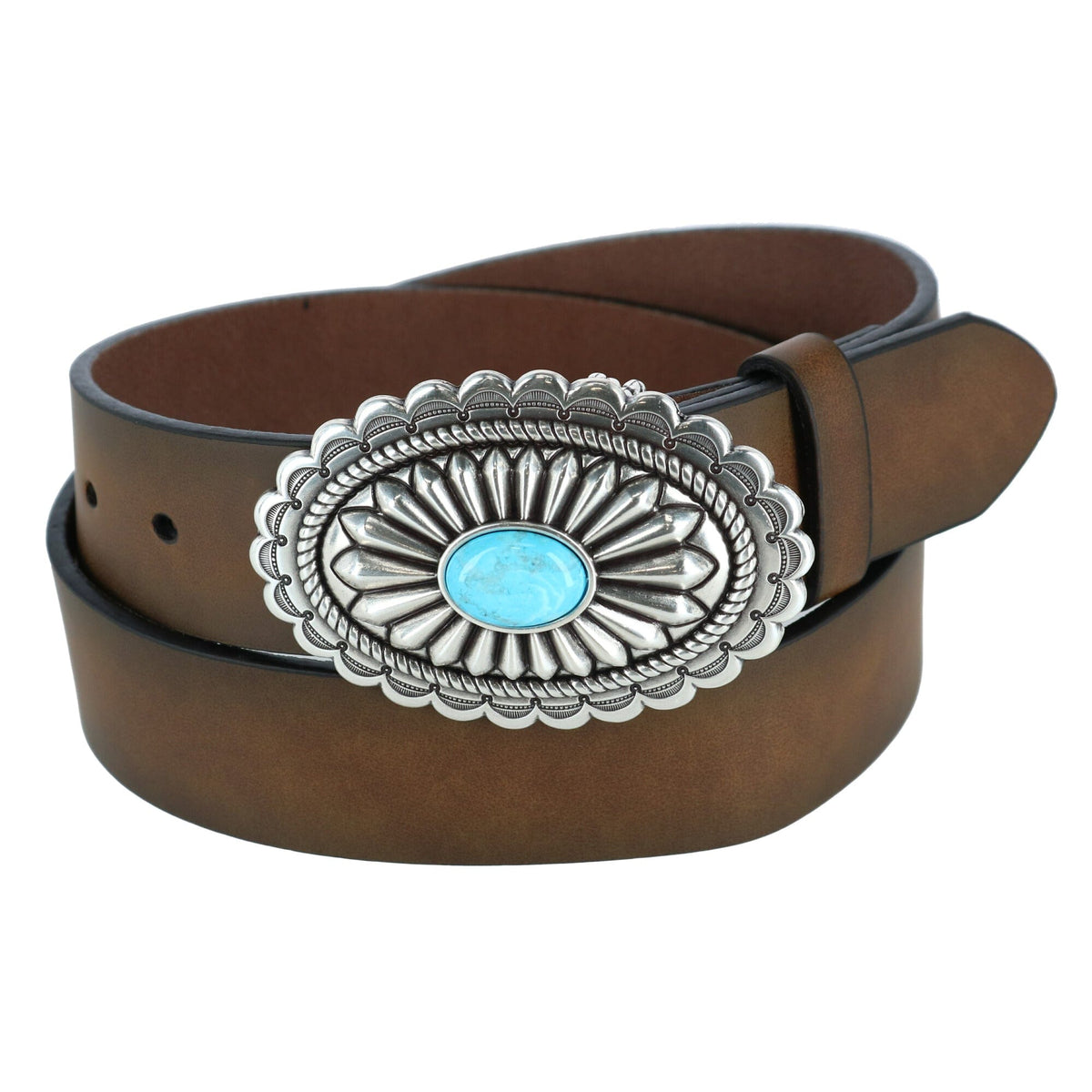 Women's Western Belt with Turquoise Buckle by Ariat | Casual And Jean ...