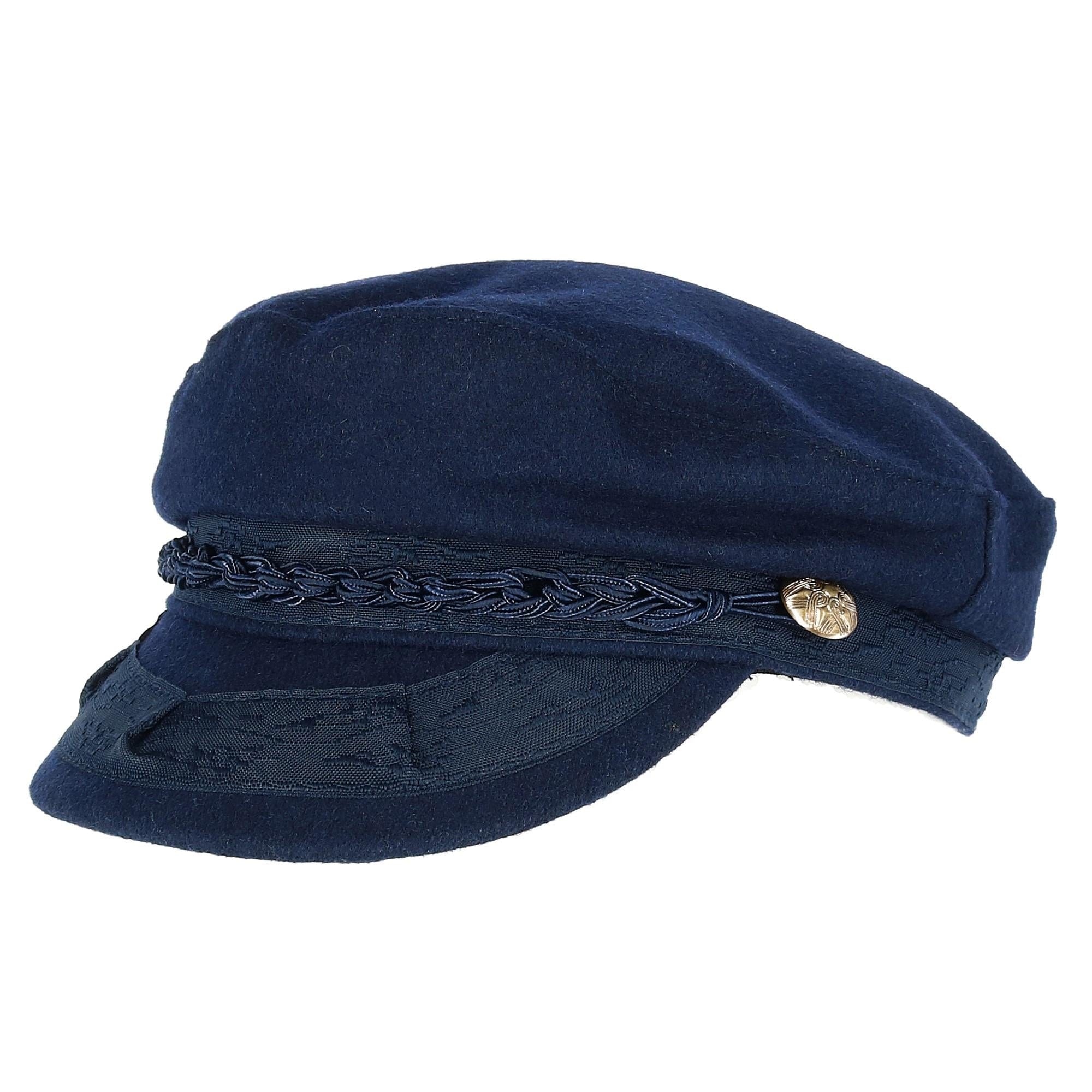 Men's Aegean Captain's Wool Cap: Size: 7 1/2 Black