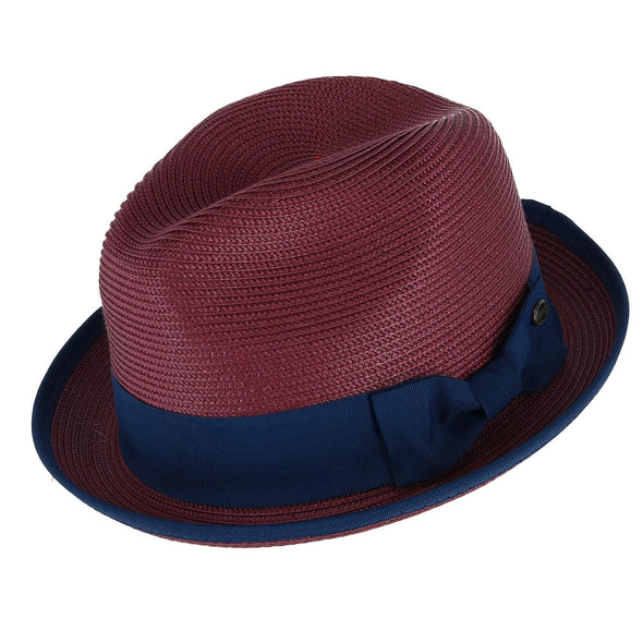 Epoch Hats Company Men's Fedora with Contrast Band and Trim
