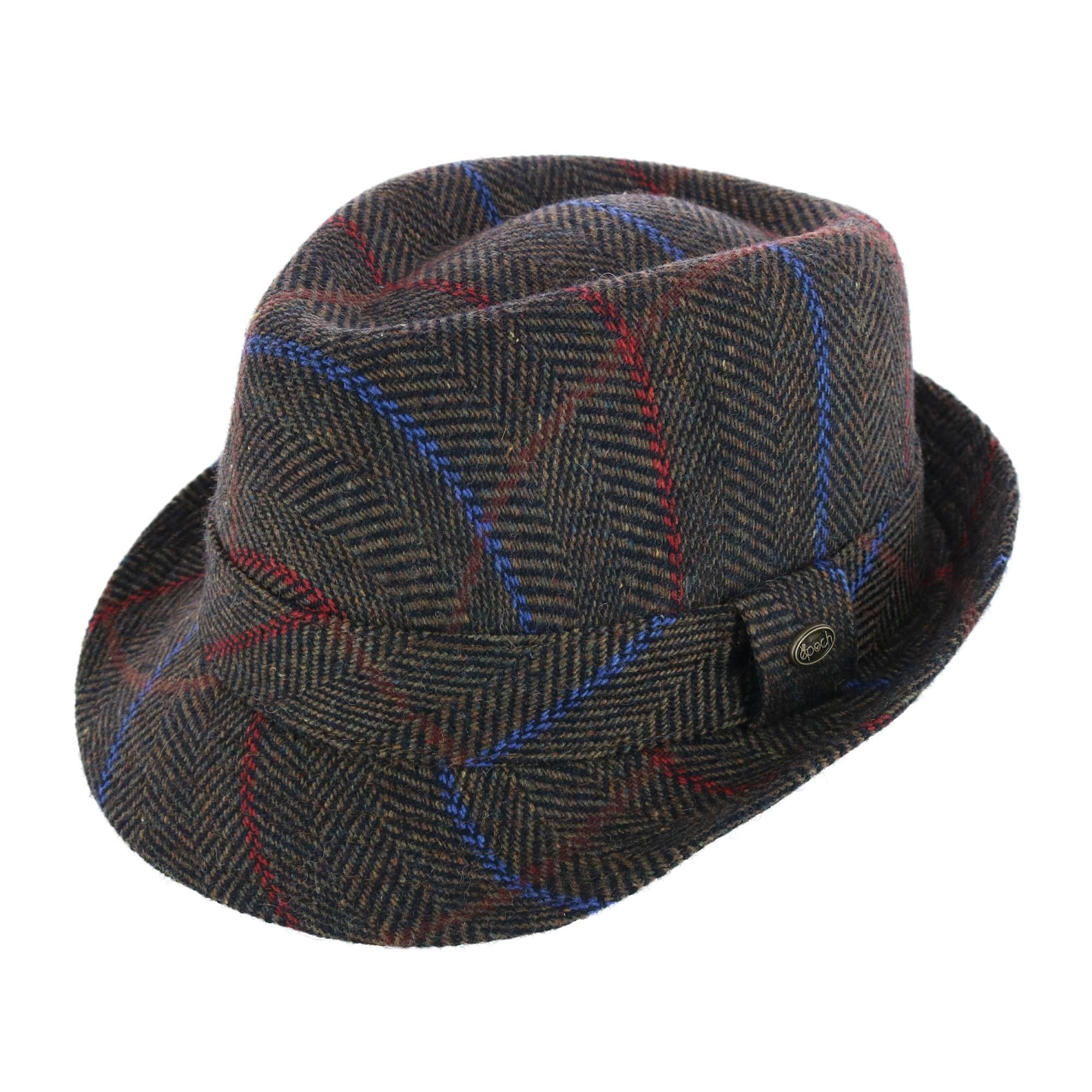 Men s Classic Plaid Wool Fedora Hat by Epoch Hats Company Fedoras at BeltOutlet