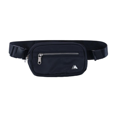 Sleek Front Zipper Belt Bag