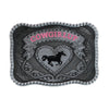 Women's Rectangle Cowgirl Up Horse Belt Buckle