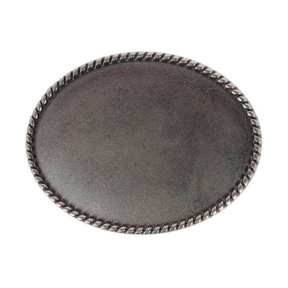 Blank Braided Oval Belt Buckle