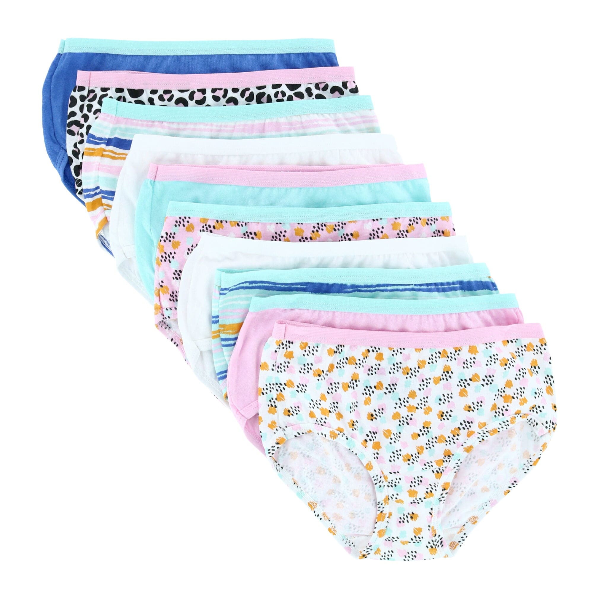 Fruit of the Loom Girls' Assorted Cotton Hipster Underwear, 10