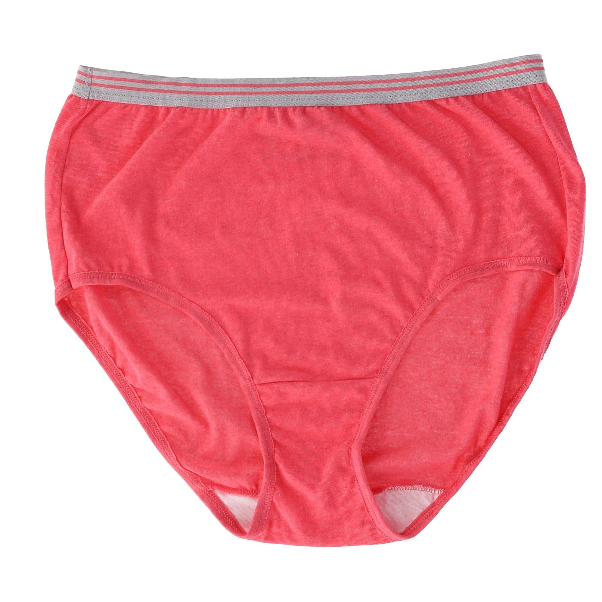 Women's Heather Brief Panty, Assorted 6 Pack