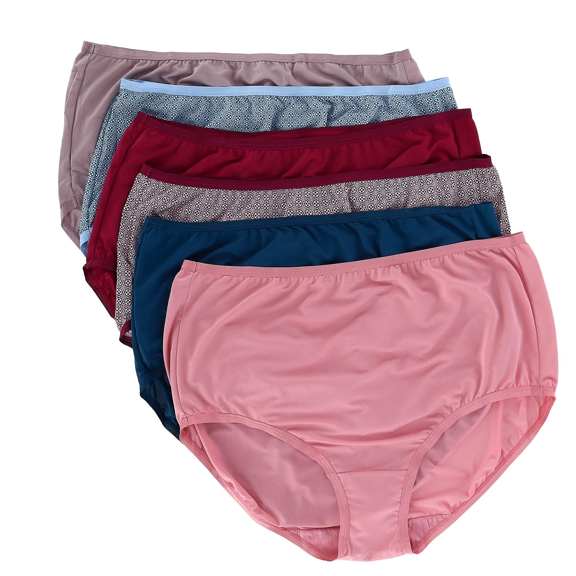 Fruit of the Loom Women's Underwear Microfiber Panties (Regular & Plus  Size)