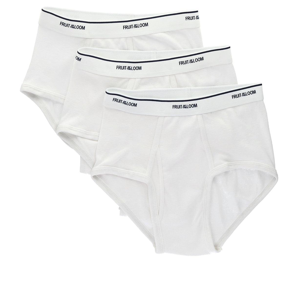 Men's White Briefs (3 Pack) by Fruit of the Loom | Briefs at BeltOutlet.com
