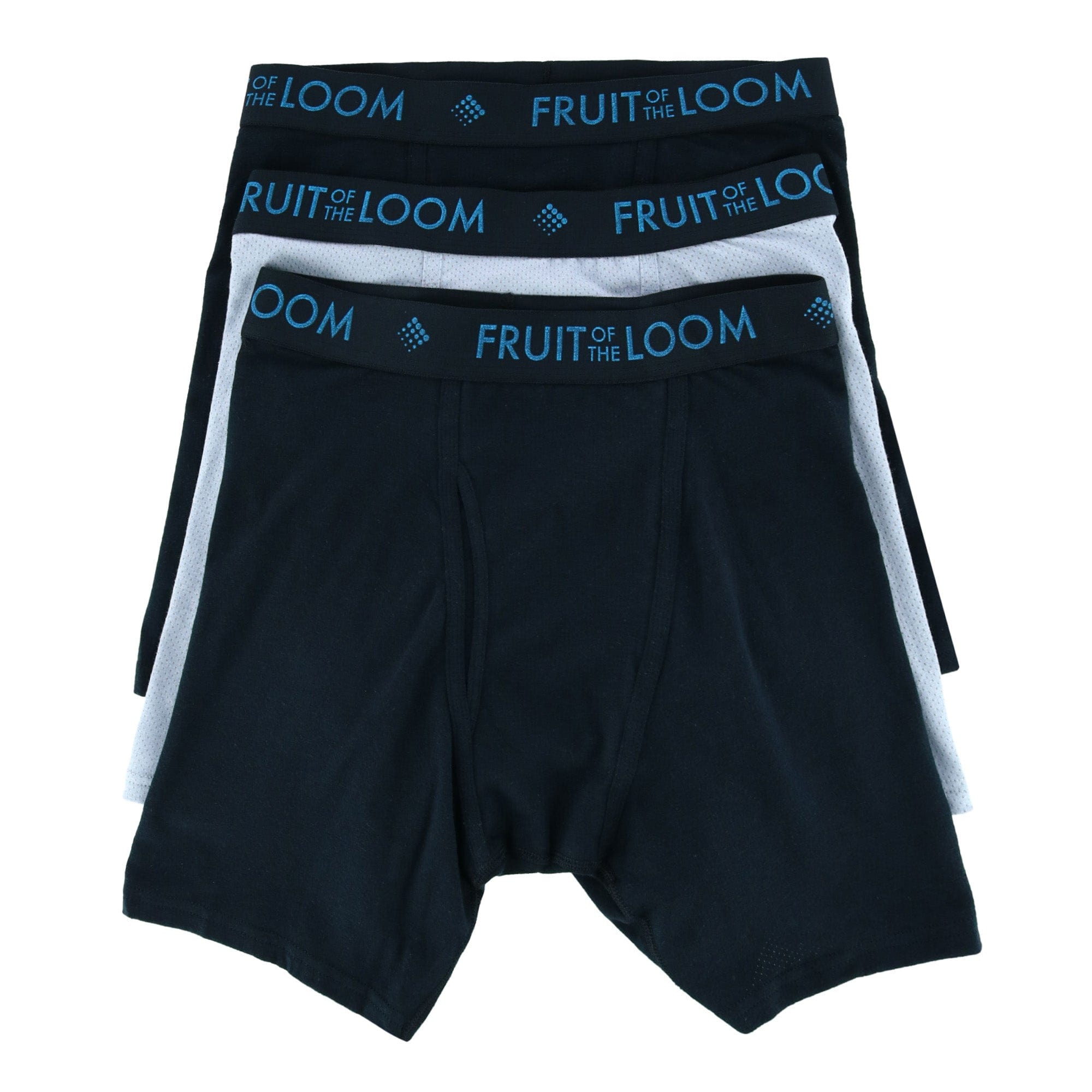 Fruit of the Loom Boys' Breathable Cotton Mesh Boxer Brief, 4-Pack