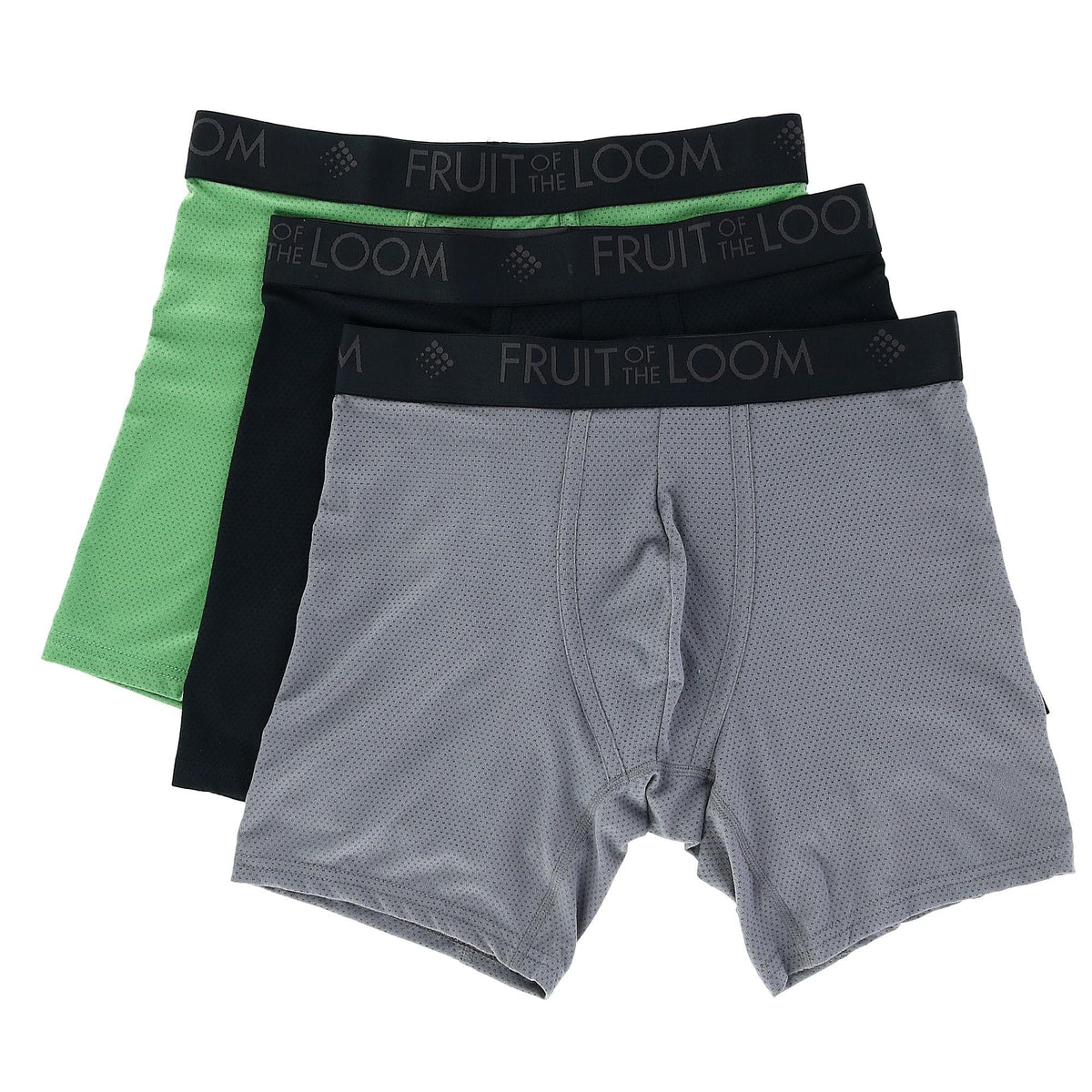 Men's Breathable Micro Mesh Boxer Briefs (3 Pair Pack) by Fruit of the ...