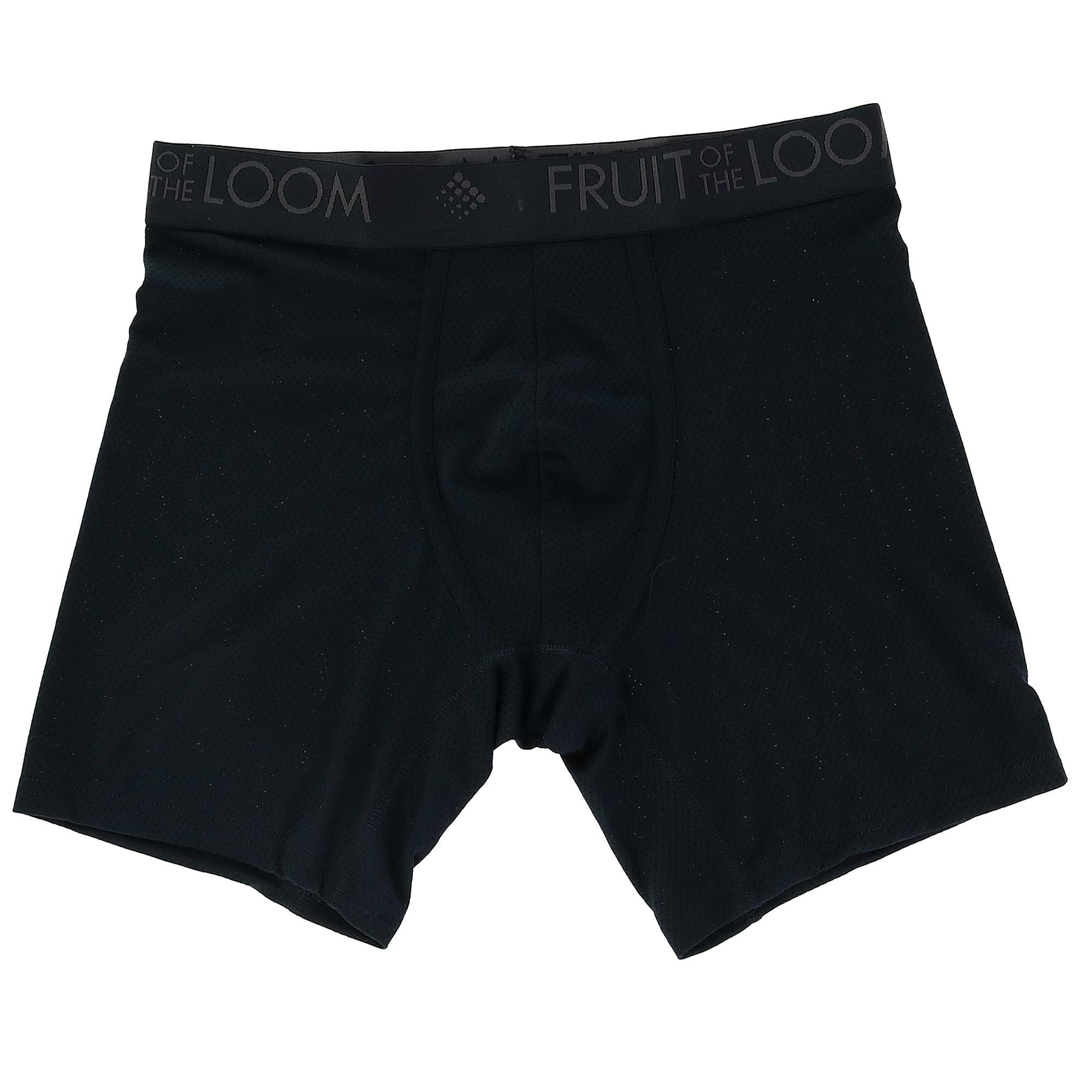 Fruit of the Loom Men's Breathable Underwear with Tri-Cool Technology Boxer  Briefs (Pack of 3)