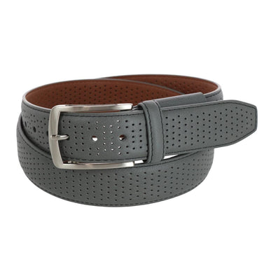 Men's 35mm Perforated Leather Stretch Golf Belt