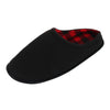 Men's Polar Fleece Plaid Scuff Slippers