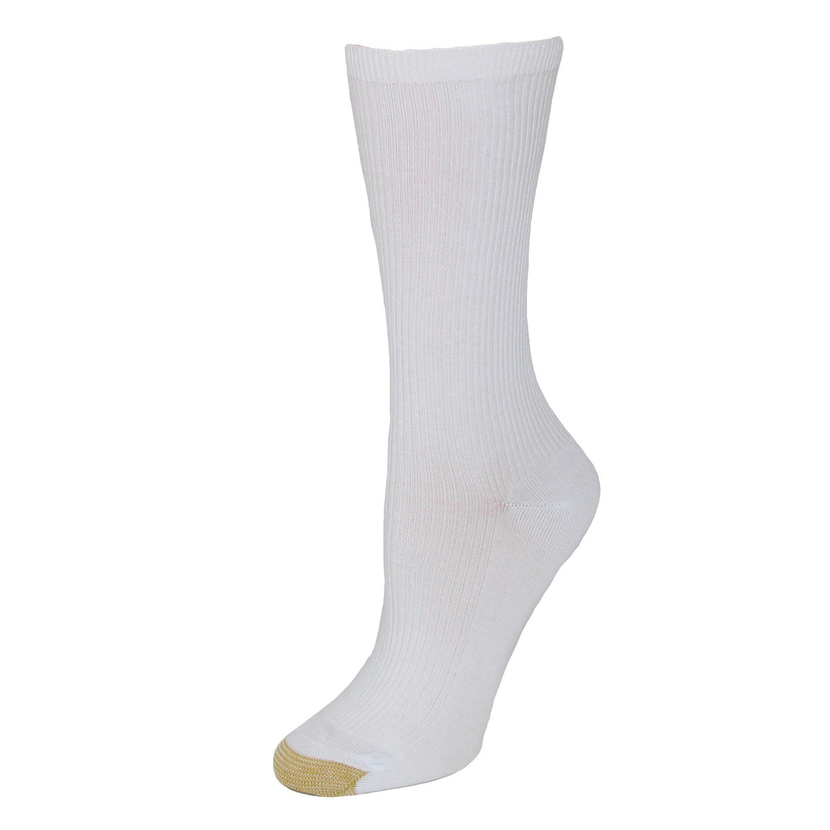 Women's Non Binding Ribbed Crew Socks (3 Pair Pack) by Gold Toe | Mid ...