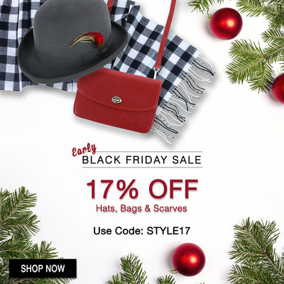 Early Black Friday Sale: 17% off hats, bags & scarves! Use code STYLE17