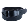 Men's Cut Edge Bridle Belt with Dark Gunmetal Roller Buckle