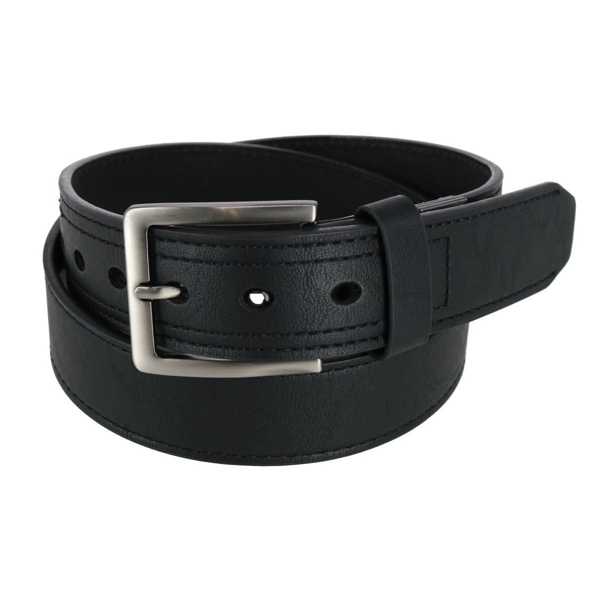 Leather Dress Belt For Men 100% ALL Genuine Leather Mens Belt Classic  Design Black Size 32 at  Men's Clothing store