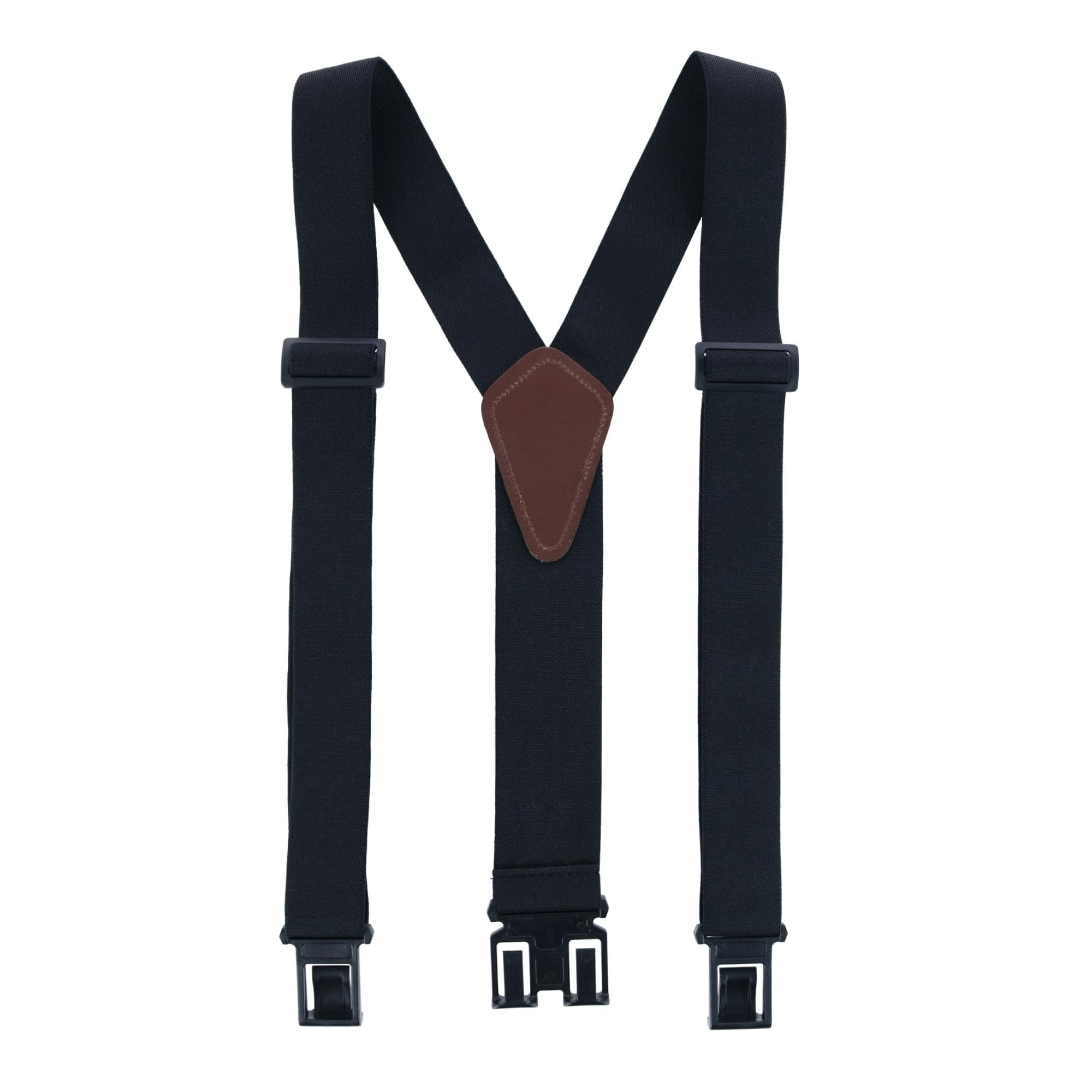 Men's Elastic Solid Color Suspender with Belt Clip-End by Dickies