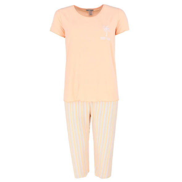 Women's Stay Palm Short Sleeve Capri Set