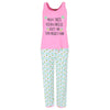 Women's Tropical Pineapple Tank and Pants Pajama Set