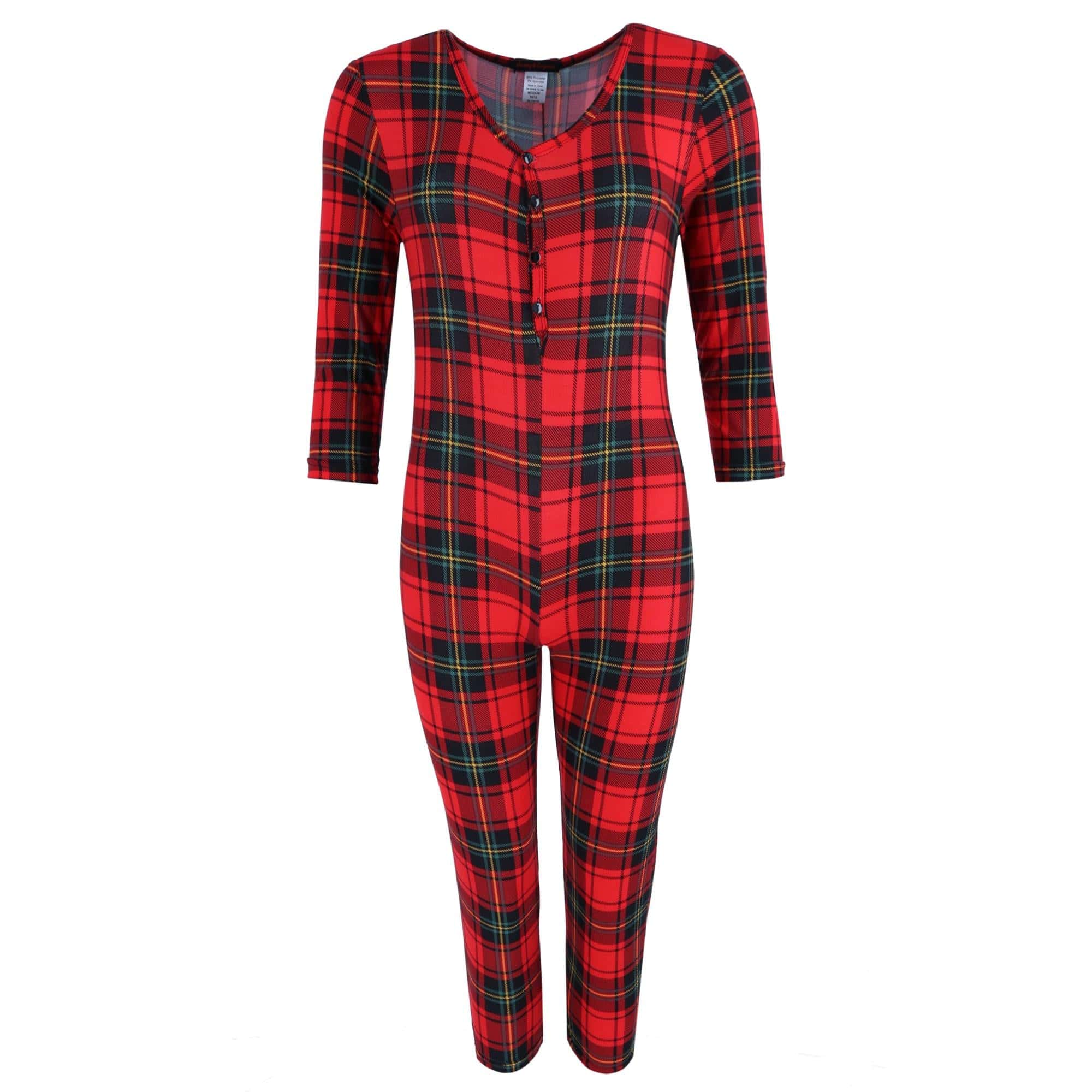 Plaid onesie online womens