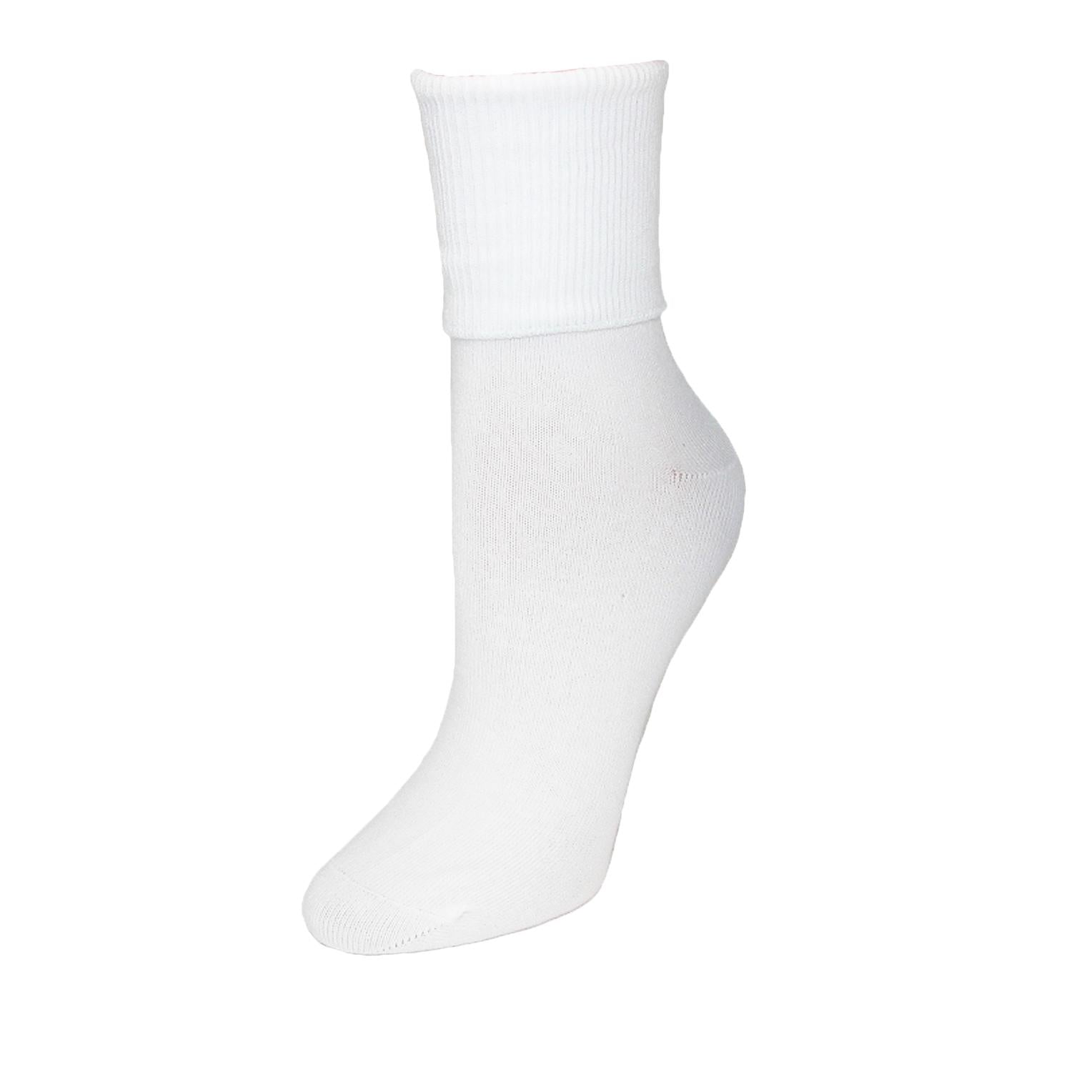 Jefferies Socks Girls and Boys Seamless Organic Cotton Turn Cuff Socks 3  Pair