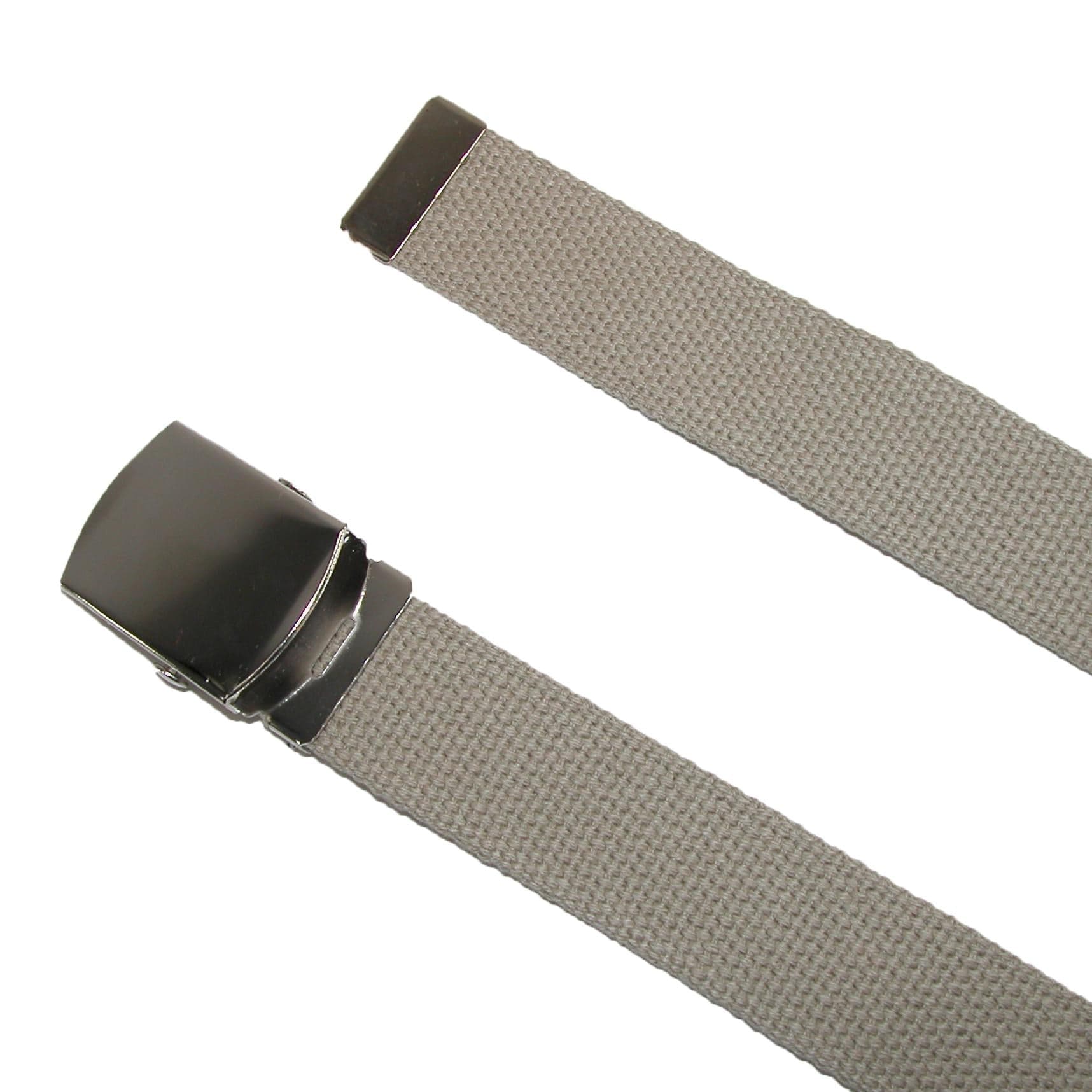 Big & Tall Cotton Adjustable Belt with Nickel Buckle by CTM