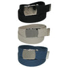 Big & Tall Cotton Belt with Nickel Buckle (Pack of 3 Colors)