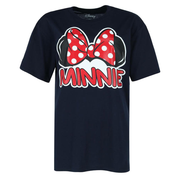 Women's Plus Size Disney Minnie Mouse Ears Short Sleeve T-Shirt