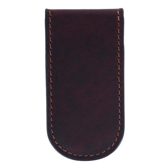 Men's Oil Pull Up Leather Magnetic Money Clip