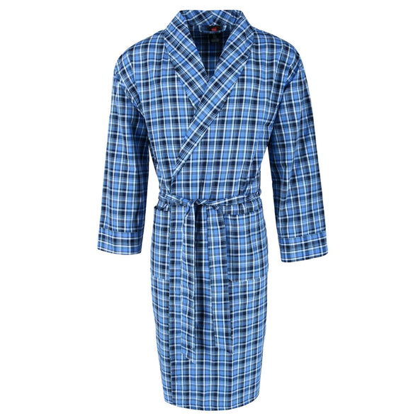 Men's Lightweight Woven Broadcloth Robe