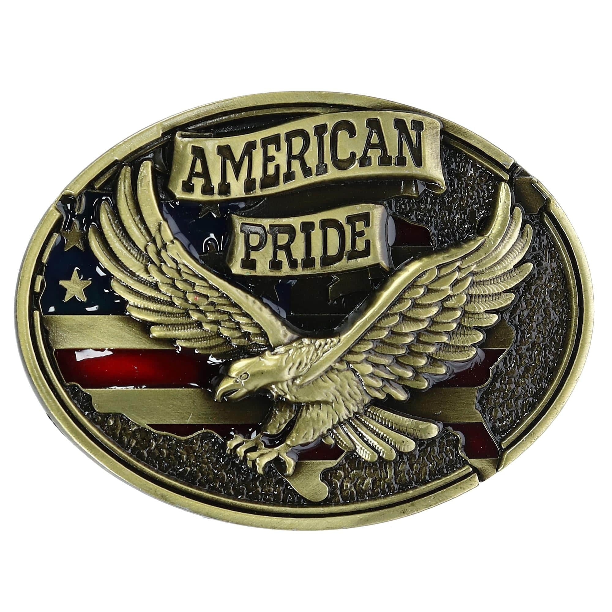 Soaring Eagle American Pride Belt Buckle by CTM | Belt Buckles at ...