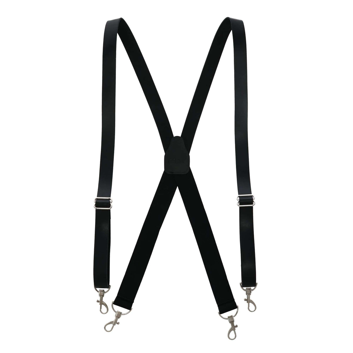 Men's Big & Tall Smooth Coated Leather Suspenders with Metal Swivel ...