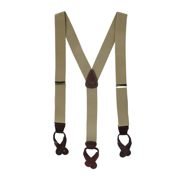 Men's Elastic Button End Suspenders