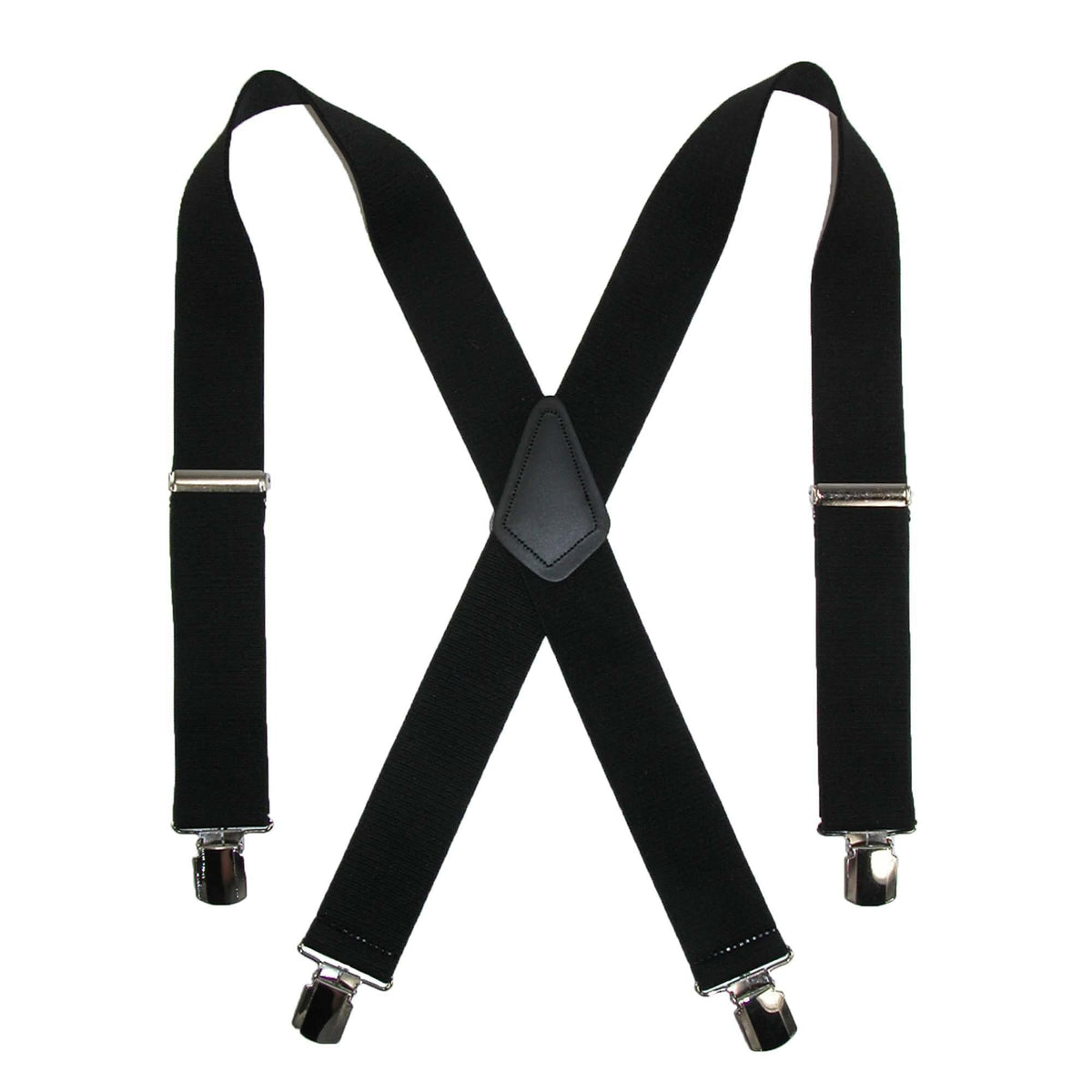 Men's Terry Casual Elastic with Anti Slip Pin Clip 2 Inch Suspenders by ...