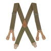 Men's 2 Inch Wide Non-Elasticized Construction Button-End Suspenders