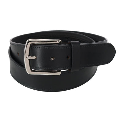 Men's Leather Money Belt with Interior Zipper