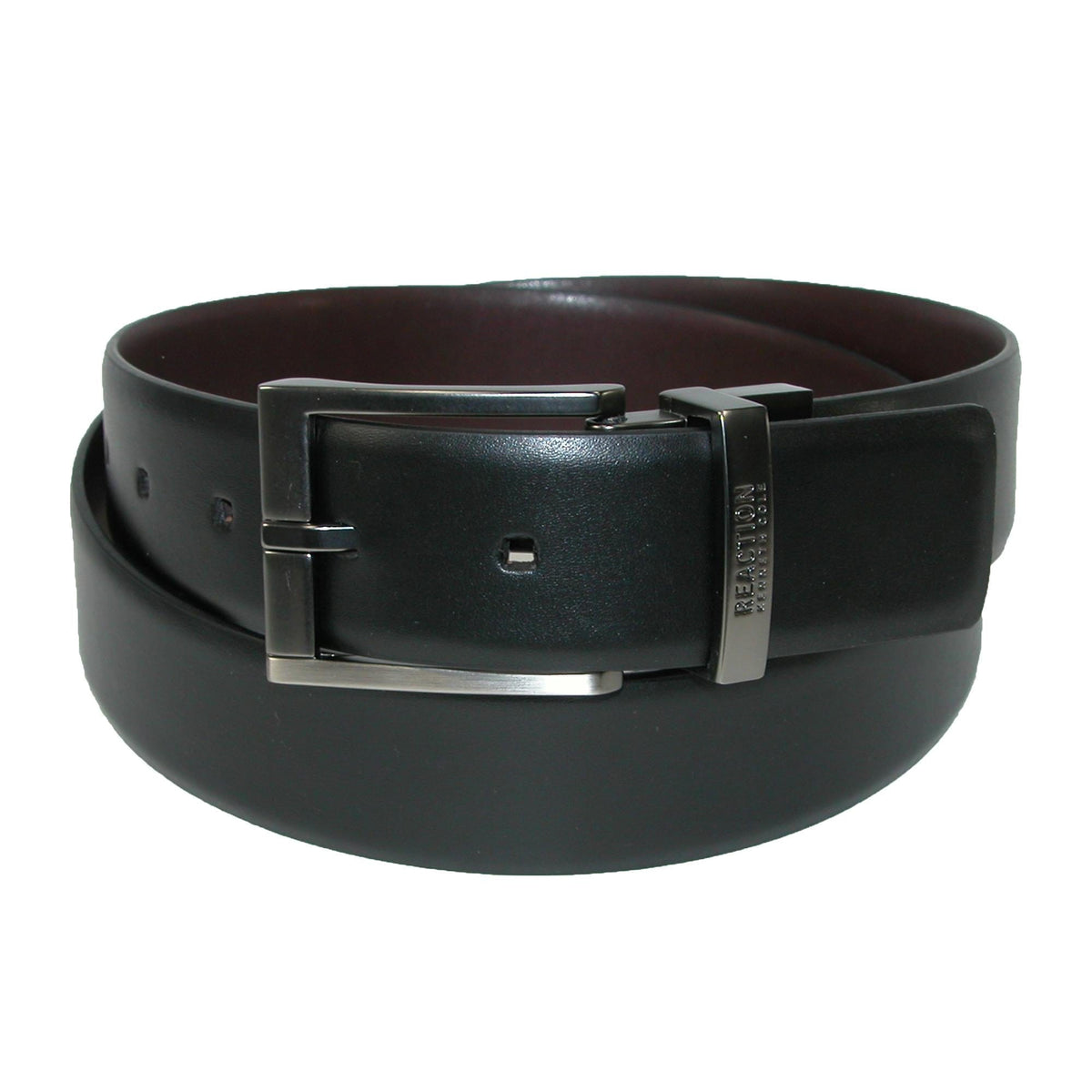 Men's Reversible Belt with Matte Nickel Buckle by Kenneth Cole Reaction ...