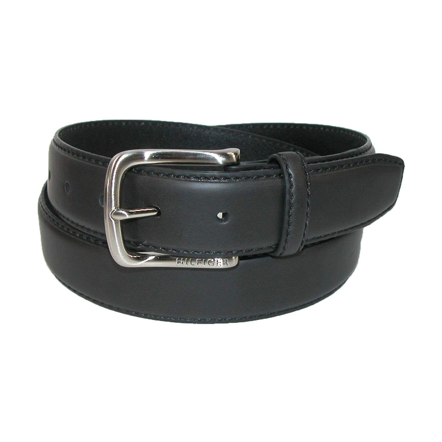 Men's Belt Classic Genuine Leather Smooth Dress Belt 1-3/8(35mm