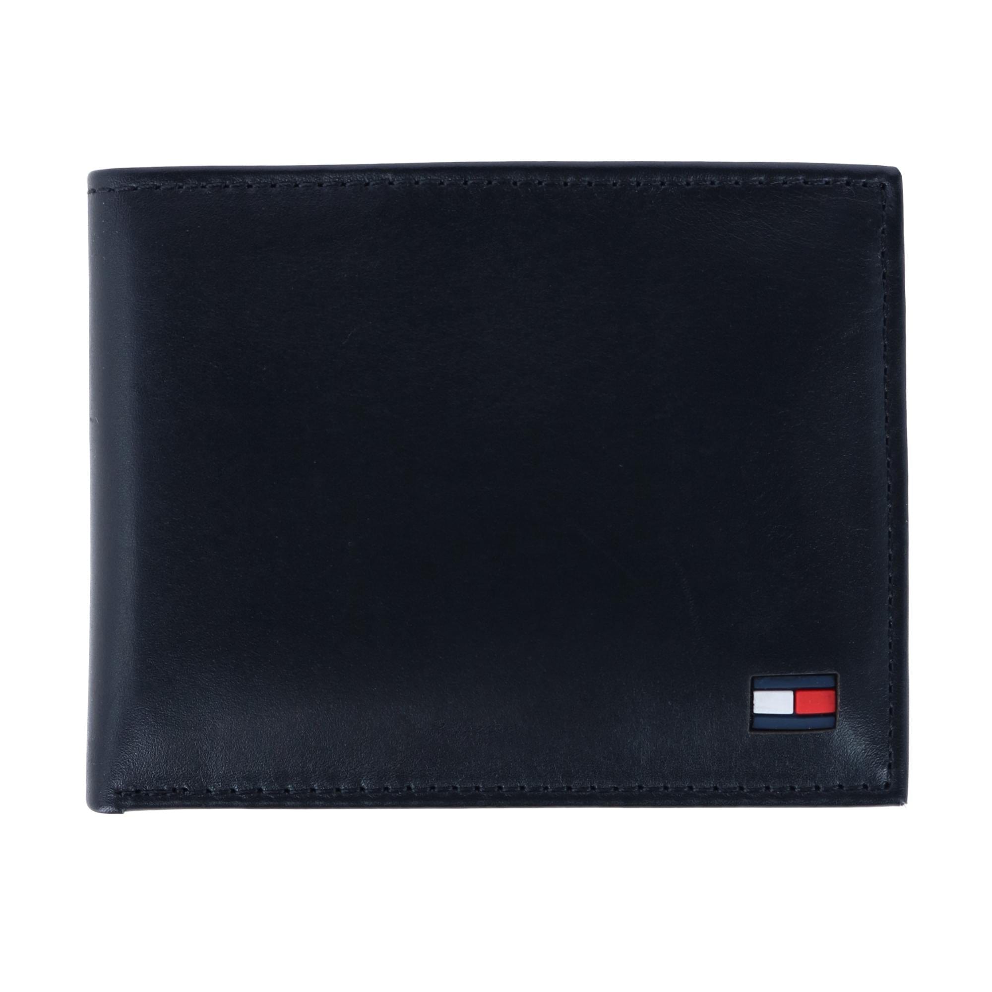 Tommy Hilfiger Stellar Black & Grey Casual Leather Bi-Fold Wallet for Men