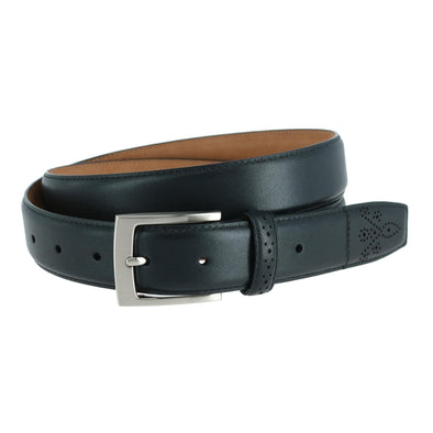 Men's Perforated Touch Leather Belt by Trafalgar | Dress Belts at ...